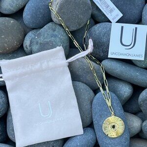 Uncommon James ~ Medallion Gold Pendant Necklace ~ NWT